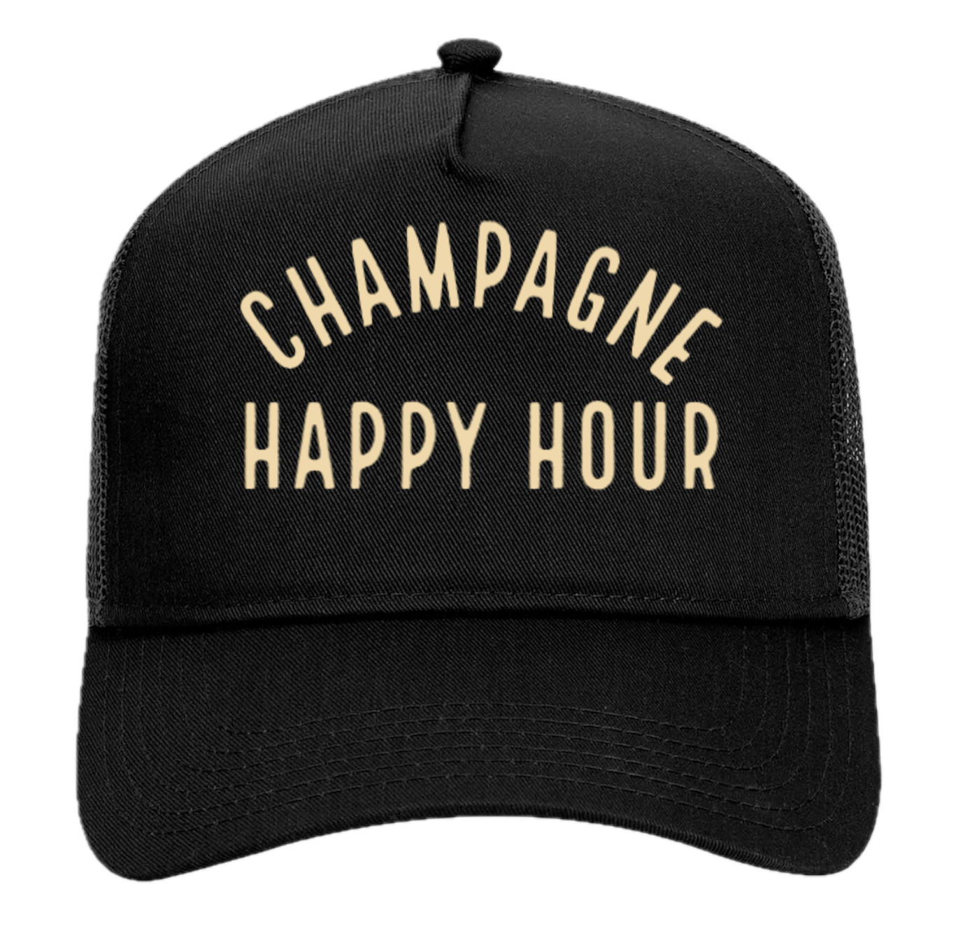 CHAMPAGNE HAPPY HOUR Trucker Cap