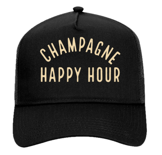 CHAMPAGNE HAPPY HOUR Trucker Cap