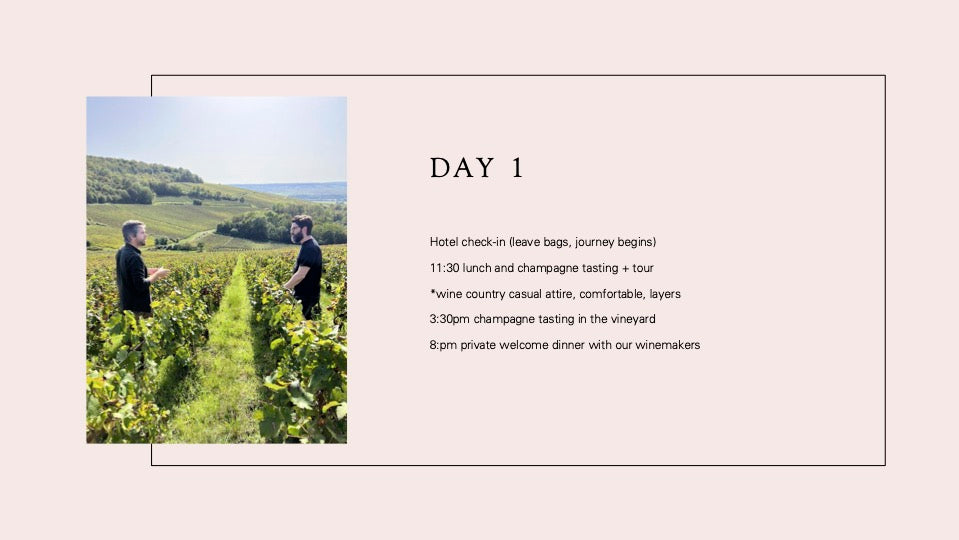 Champagne Trip November 24-27, 2027