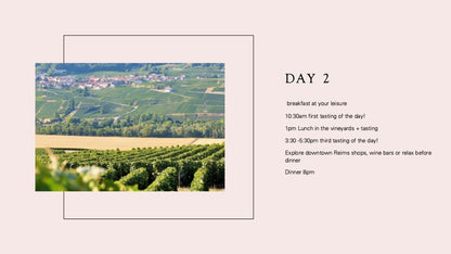 Champagne Trip November 24-27, 2027