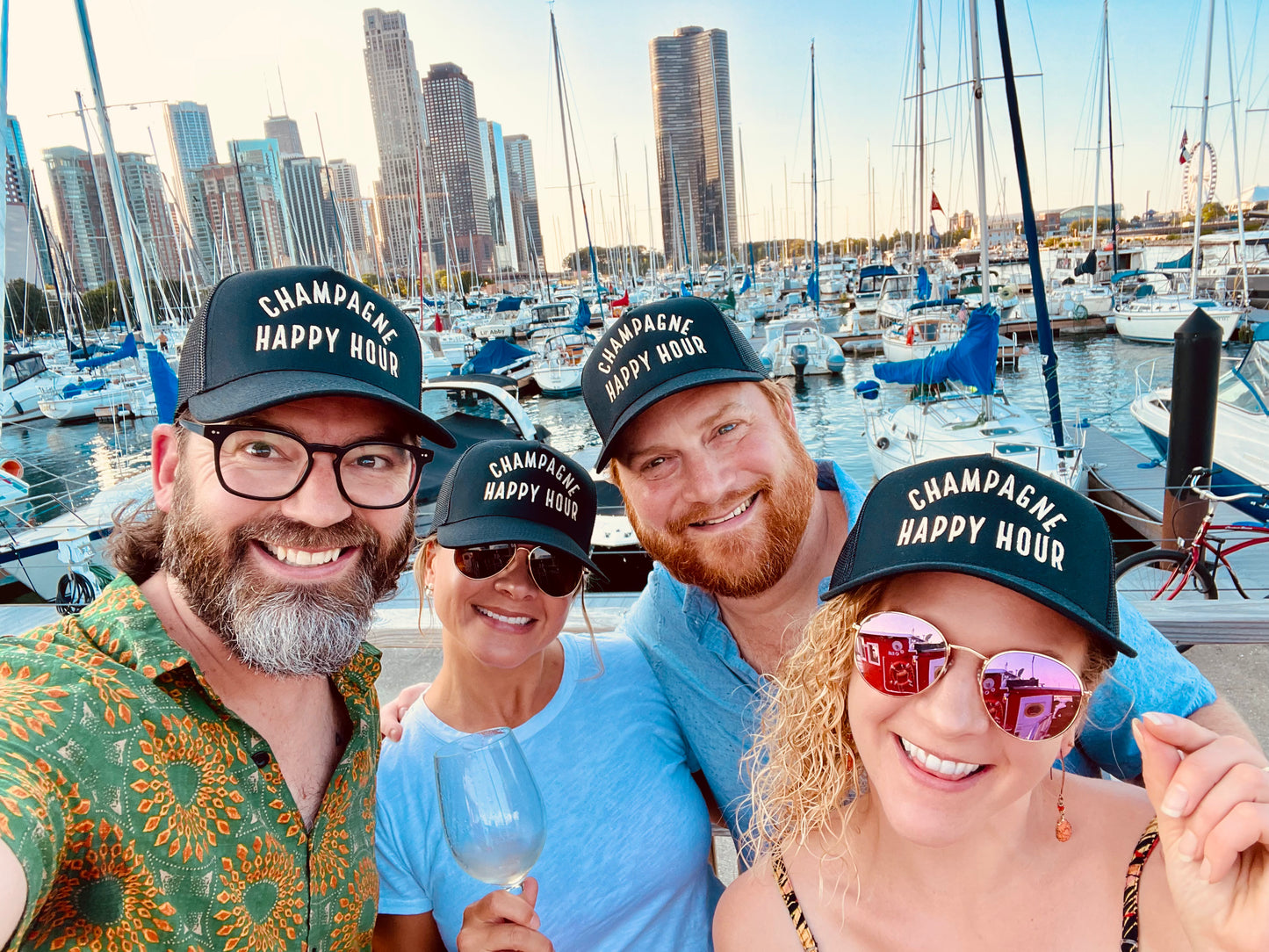 Champagne Happy Hour ON A BOAT!!