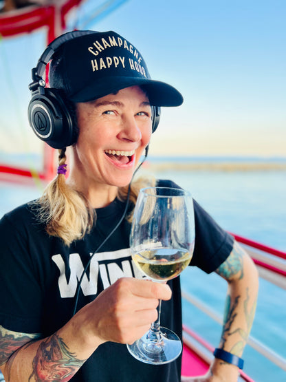 Champagne Happy Hour Trucker Hat