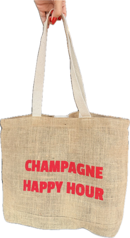 Champagne Happy Hour Tote Bag